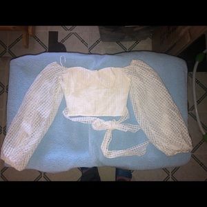 Forever 21 White wrap top small